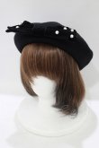 画像1: m petit by misako / TT*AMリボンBベレー  ブラック H-25-10-08-076-LO-AC-NS-ZH (1)
