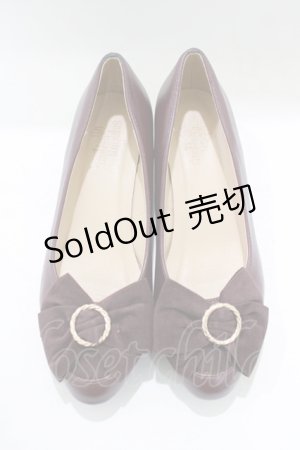 画像: an another angelus / バックルリボンパンプス M/23.5cm Bordeaux H-25-10-08-080-CA-SH-NS-ZH