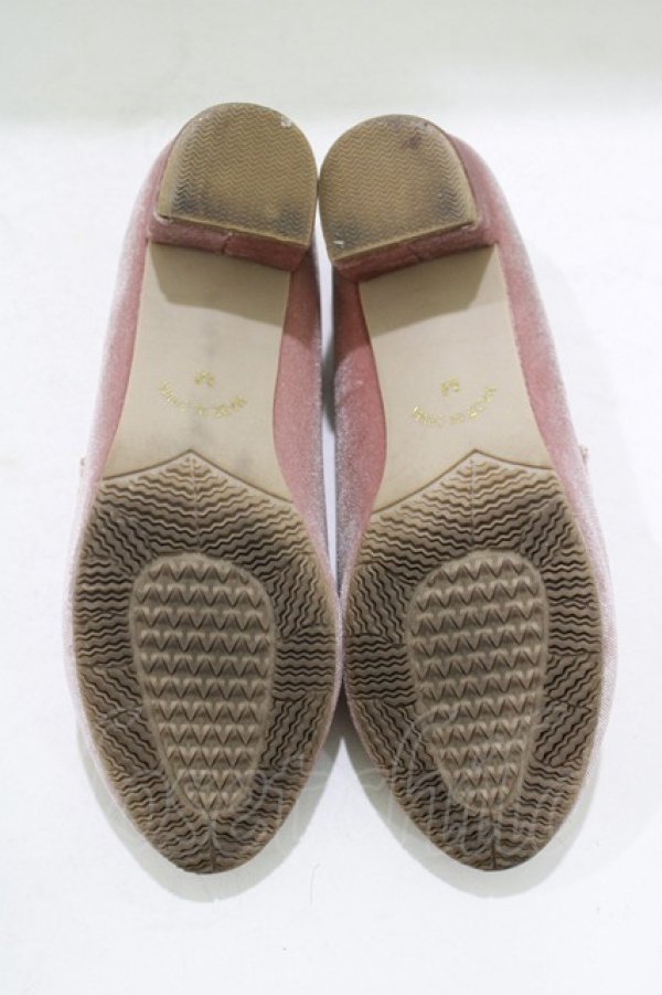 画像4: an another angelus / クロスストラップベロアパンプス M/23.5cm PINK H-25-10-08-081-CA-SH-NS-ZH (4)