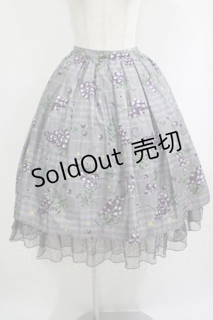 画像: axes femme kawaii / ぶどう柄スカート M  H-25-10-08-009-AX-SK-NS-ZH