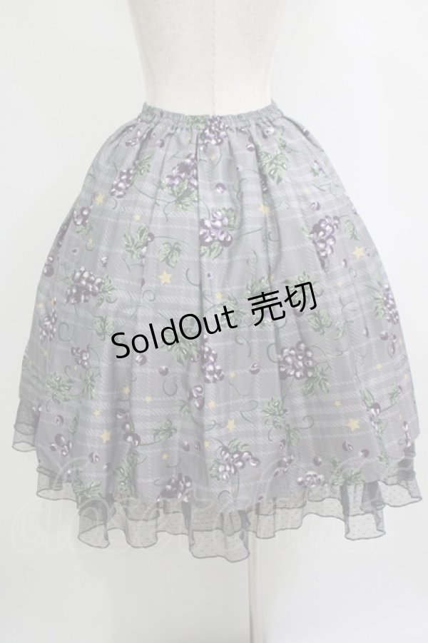 画像3: axes femme Kawaii / ぶどう柄スカート M  H-25-10-08-009-AX-SK-NS-ZH (3)