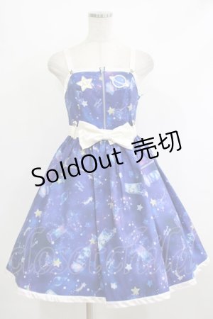 画像: Angelic Pretty / Galaxy Cocktailジャンパースカート FREE ネイビー H-25-10-09-001-AP-OP-YZ-ZH