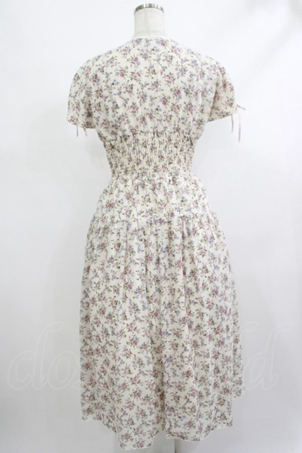 画像3: Maison de FLEUR Petite Robe / フラワープリントドレス S オフ H-25-10-09-024-EL-OP-NS-ZH (3)