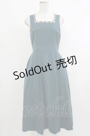 画像: Maison de FLEUR Petite Robe canone / 冬の庭園ジャンパースカート Blue Green S H-25-10-09-030-EL-OP-NS-ZH