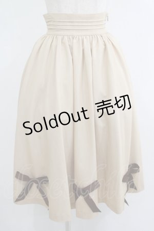 画像: Maison de FLEUR Petite Robe canone / マリィが欲しがるリボンスカート S Beige H-25-10-09-037-EL-SK-NS-ZH