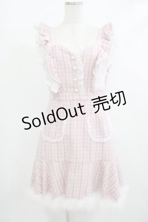 画像: mellfy memory / Berry milk tweedワンピース M PINK H-25-10-09-039-LO-OP-NS-ZH