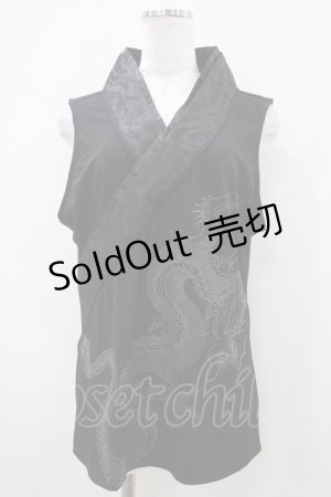 画像: Qutie Frash / 着物衿インナータンク FREE 黒 H-25-10-09-1042-QU-TO-KB-ZT390