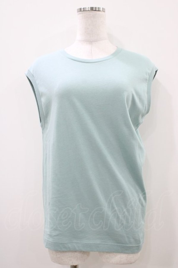 画像1: Jane Marple Dans Le Salon / コットンノースリーブカットソー  ミント H-25-10-09-1044-JM-TO-KB-ZH (1)