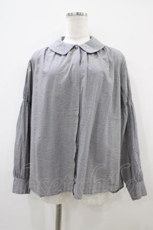 画像: Jane Marple / ドミトリーカラーブラウス  black check H-25-10-09-1045-JM-BL-KB-ZH
