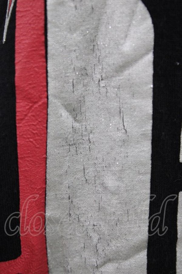 画像3: NAOTO SEVEN / プリントカットソー  黒 H-25-10-09-1046-HN-TO-KB-ZH (3)