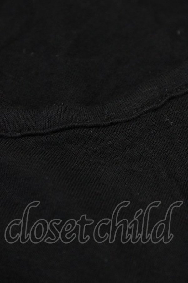 画像4: NAOTO SEVEN / プリントカットソー  黒 H-25-10-09-1046-HN-TO-KB-ZH (4)