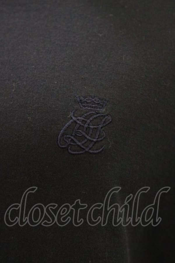 画像3: Jane Marple Dans Le Salon / 刺繍コットンTシャツ  ネイビー H-25-10-09-1048-JM-TO-KB-ZH (3)