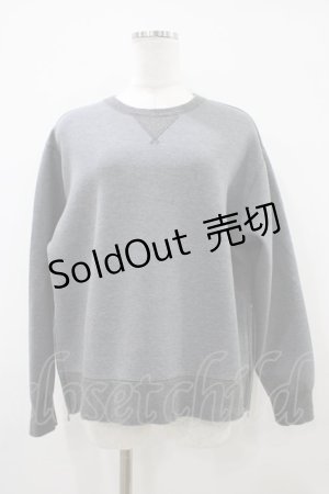 画像: Jane Marple Dans Le Salon / Double face side zip sweatshirt  グレー H-25-10-09-1056-JM-TO-KB-ZH