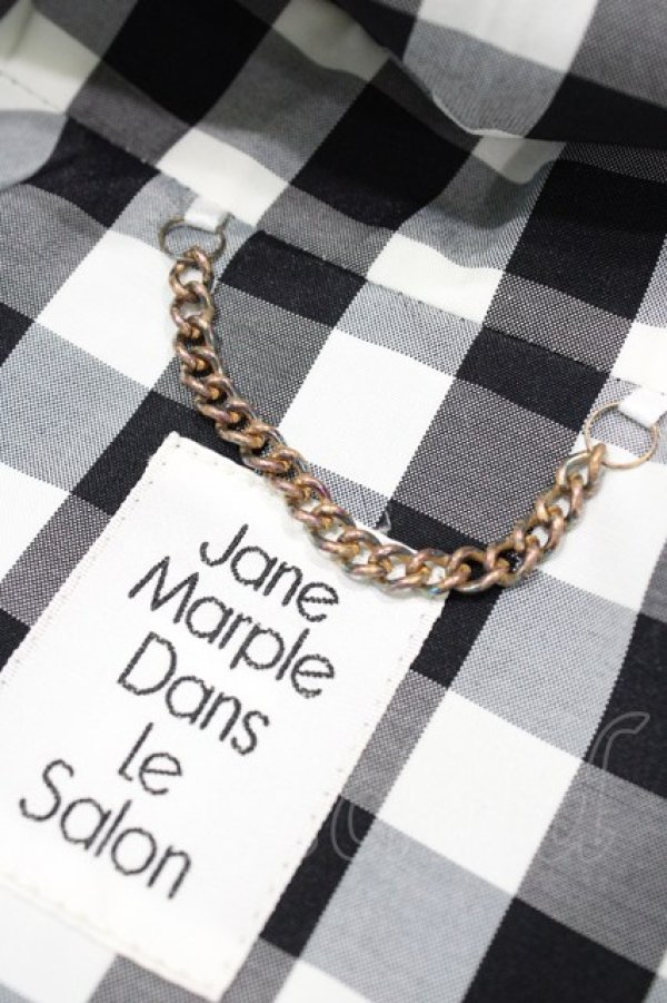 画像3: Jane Marple Dans Le Salon / Block checkペザントジャケット  ブラック H-25-10-09-1057-JM-JA-KB-ZH (3)