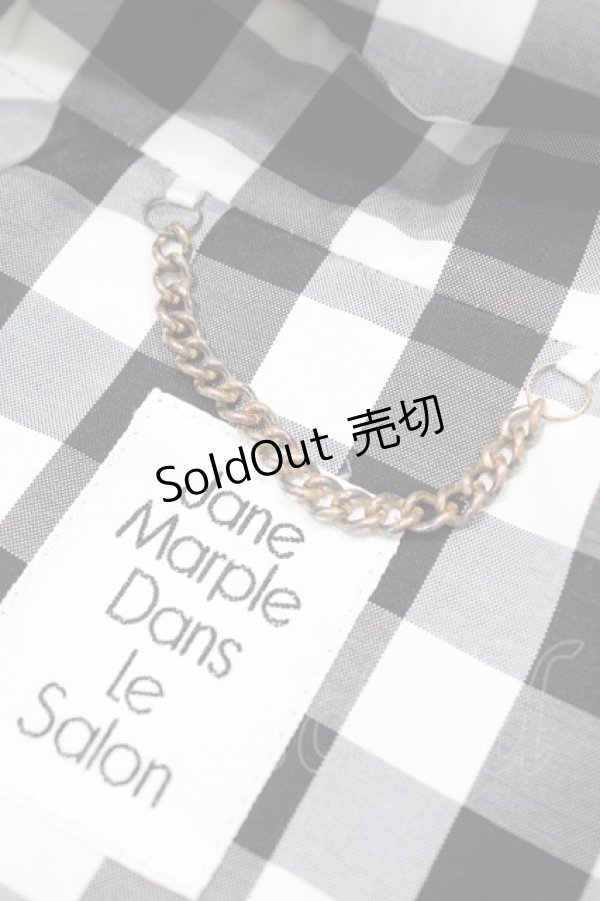 画像3: Jane Marple Dans Le Salon / Block checkペザントジャケット  ブラック H-25-10-09-1057-JM-JA-KB-ZH (3)