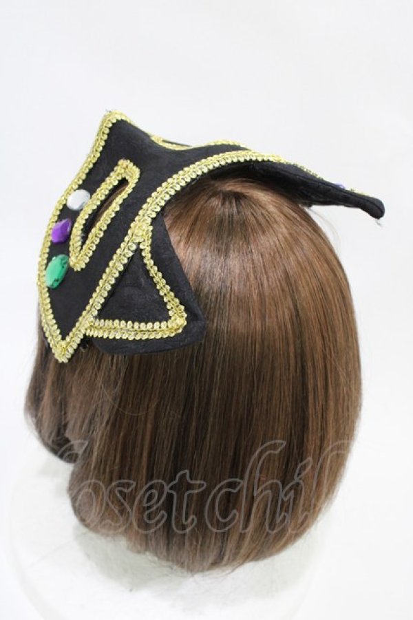 画像2: ATELIER　Ruby / Mask Headdress  黒 H-25-10-09-1001-EL-ZA-KB-ZH (2)
