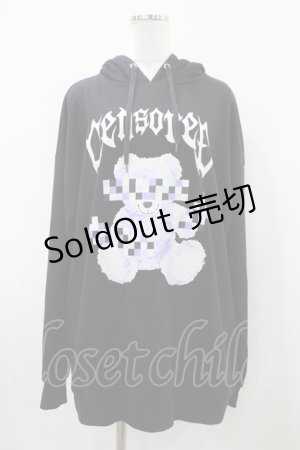 画像: LISTEN FLAVOR / プリントプルパーカー F 黒 H-25-10-09-1060-PU-TO-KB-ZH