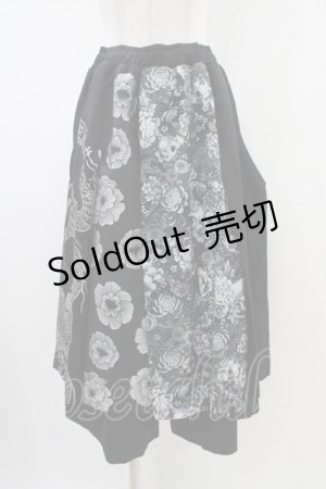 画像: Qutie Frash / 8分丈袴パンツ FREE　 黒 H-25-10-09-1010-QU-PA-KB-ZH