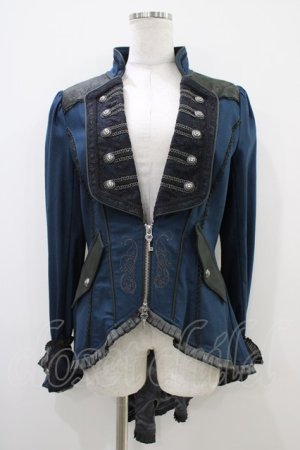 画像: Rozen Kavalier / ナポレオンフィッシュテールジャケット  ブルー H-25-10-09-1024-OO-JA-KB-ZH
