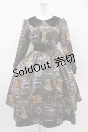 画像: Q-pot. / Melty Bookshelfパフスリーブドレス M ブラウン H-25-10-09-1026-QP-OP-KB-ZH