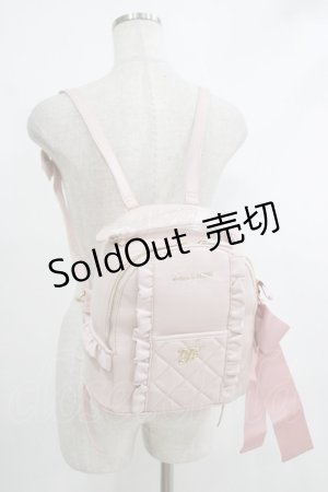 画像: Maison de FLEUR / Love to my sweet dollリボンリュック  ピンク H-25-10-09-055-LO-BG-NS-ZH