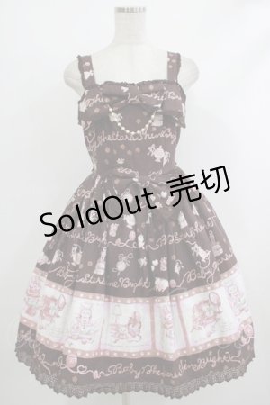 画像: BABY,THE STARS SHINE BRIGHT / ネコ・NEKO・ラプソディー柄Dynaジャンパースカート Free 三毛猫×茶リボン(茶) H-25-10-09-005-BA-OP-NS-ZH