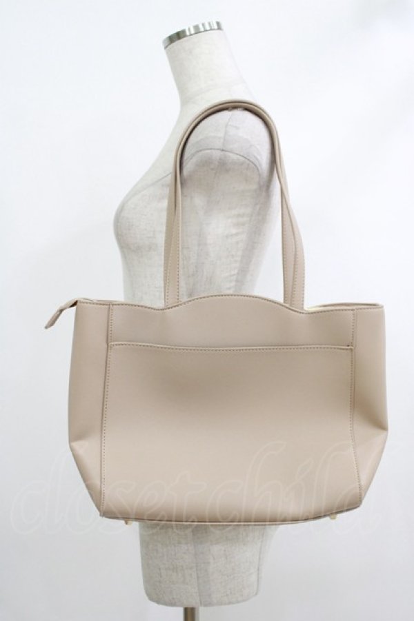 画像2: m petit by misako / TT*AMリボンTT  ベージュ H-25-10-09-060-LO-BG-NS-ZH (2)