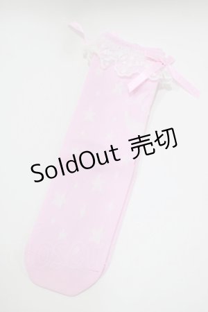画像: Angelic Pretty / Dreamy Starクルー丈ソックス FREE ピンク H-25-10-09-077-AP-ZA-YZ-ZH