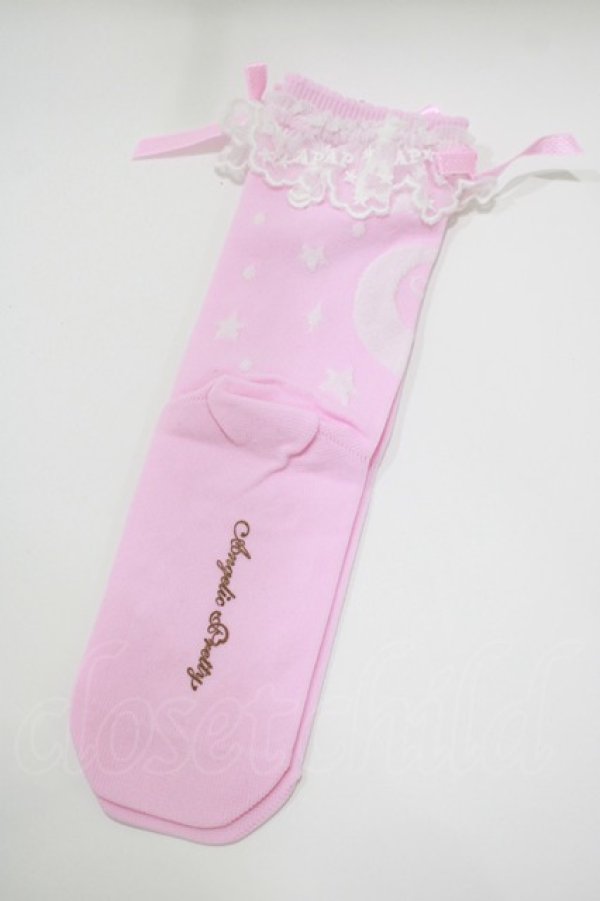 画像2: Angelic Pretty / Dreamy Starクルー丈ソックス FREE ピンク H-25-10-09-077-AP-ZA-YZ-ZH (2)