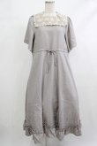 画像1: m petit by misako / レースセーラーワンピース S グレー H-25-10-09-022-LO-OP-NS-ZH (1)