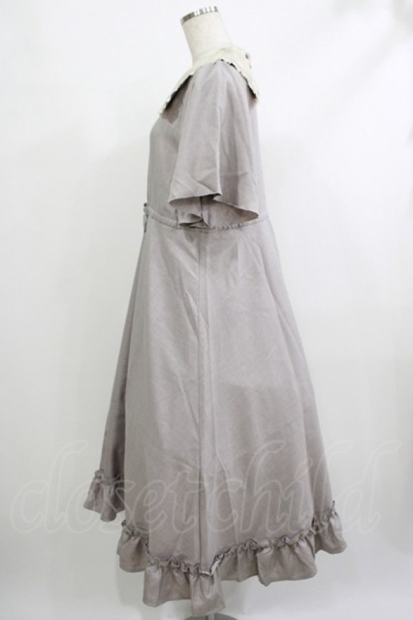 画像2: m petit by misako / レースセーラーワンピース S グレー H-25-10-09-022-LO-OP-NS-ZH (2)