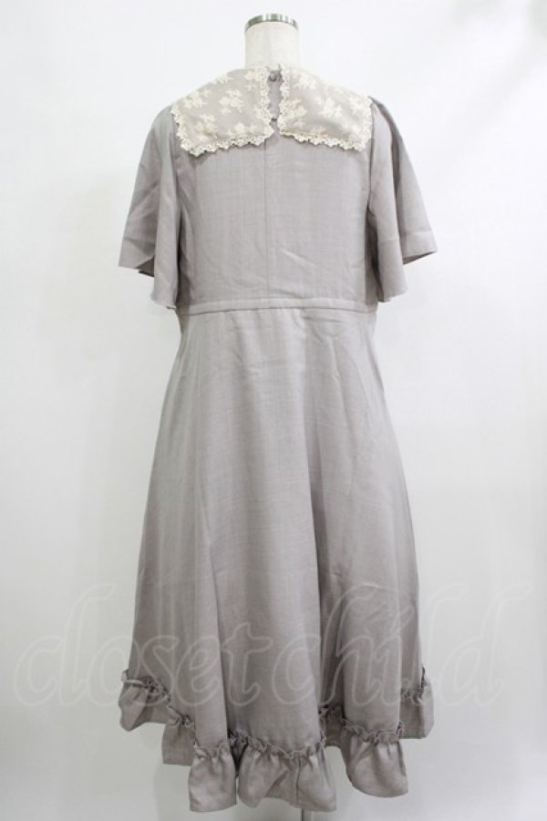 画像3: m petit by misako / レースセーラーワンピース S グレー H-25-10-09-022-LO-OP-NS-ZH (3)