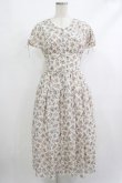 画像1: Maison de FLEUR Petite Robe / フラワープリントドレス S オフ H-25-10-09-024-EL-OP-NS-ZH (1)