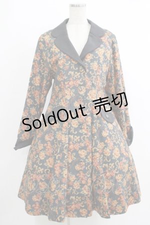 画像: metamorphose / ゴブラン風くまちゃんコートワンピース サイズ1 黒(Black) H-25-10-10-003-ME-CO-NS-ZH