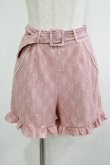 画像1: evelyn / レースショートパンツ Free ピンク H-25-10-10-031-LO-PA-NS-ZH (1)