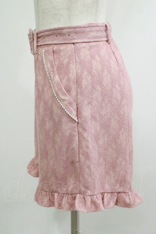 画像2: evelyn / レースショートパンツ Free ピンク H-25-10-10-031-LO-PA-NS-ZH (2)