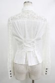 画像3: Innocent World / フラワーレーススタンドカラーブラウス M オフ H-25-10-10-034-IW-BL-NS-ZH (3)