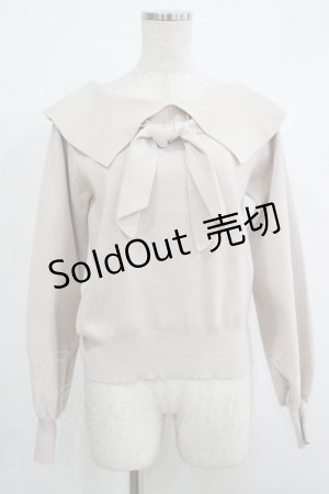 画像: an another angelus / タイ付きケープカラーニットプルオーバー Free IVORY H-25-10-10-040-CA-TO-NS-ZH
