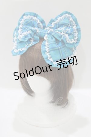 画像: Angelic Pretty / Cuteフリルカチューシャ  ブルー H-25-10-10-041-AP-AC-NS-ZH