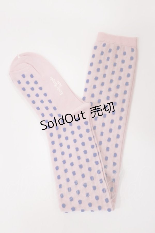 画像1: Emily Temple cute / ドットオーバーニーソックス  ピンク×ブルー H-25-10-10-1032-ET-ZA-KB-ZH (1)