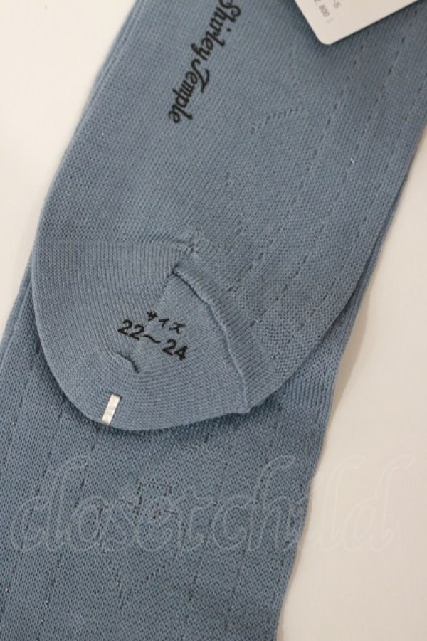 画像2: Shirley Temple / シアートランプハイソックス  ブルー H-25-10-10-1037-ET-ZA-KB-ZH (2)