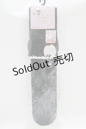 画像: m petit by misako / AMOVKクロミリボンレース  ブラック H-25-10-10-068-LO-ZA-NS-ZH