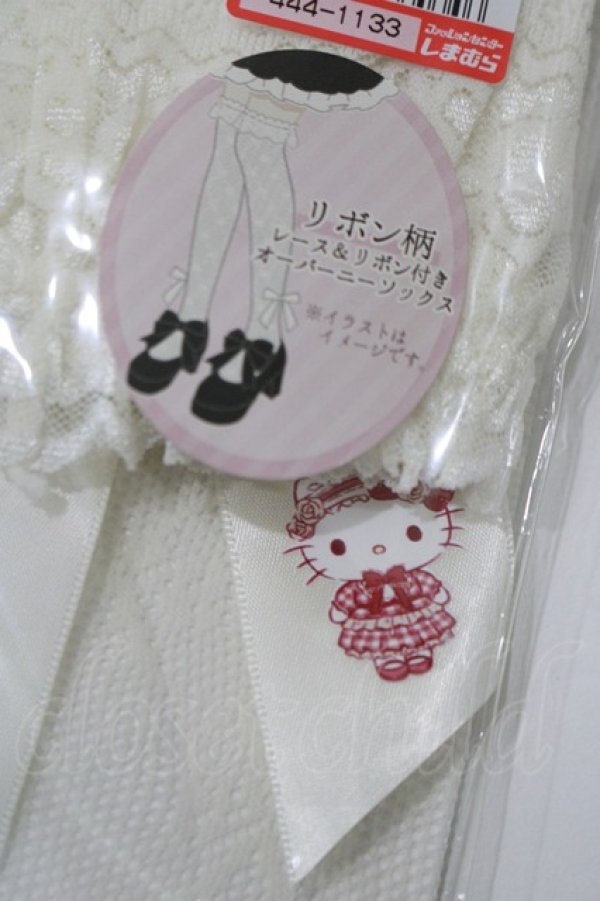 画像2: m petit by misako / AMOVKキティリボンレース  アイボリー H-25-10-10-090-LO-ZA-NS-ZH (2)