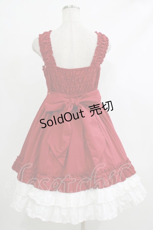 画像3: Angelic Pretty / Lovely BunnyジャンパースカートSET Free ワイン H-25-10-10-092-AP-OP-NS-ZH (3)