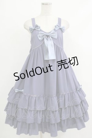 画像: metamorphose / Ribbonベビードールジャンパースカート Free ブルー H-25-10-10-012-ME-OP-NS-ZH