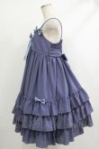 画像2: metamorphose / Ribbonベビードールジャンパースカート Free ブルー H-25-10-10-012-ME-OP-NS-ZH (2)