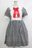 画像1: Nile Perch / ギンガムチェックワンピース Free ブラック H-25-10-10-018-LO-OP-NS-ZH (1)