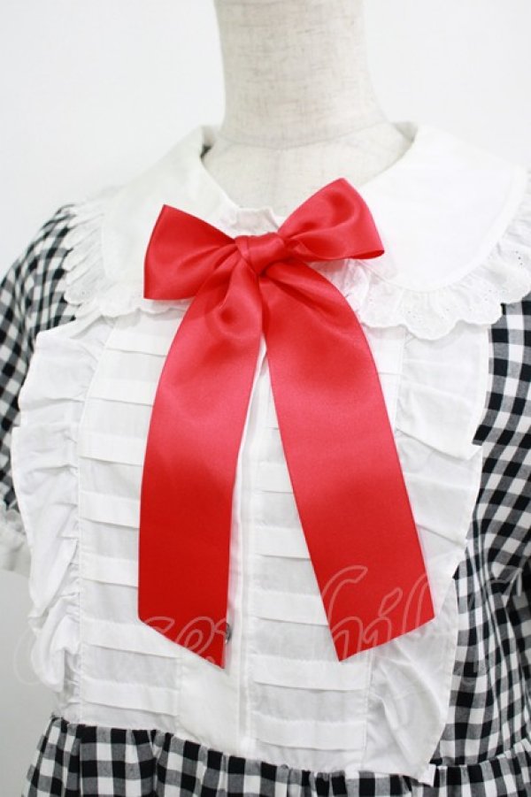 画像4: Nile Perch / ギンガムチェックワンピース Free ブラック H-25-10-10-018-LO-OP-NS-ZH (4)