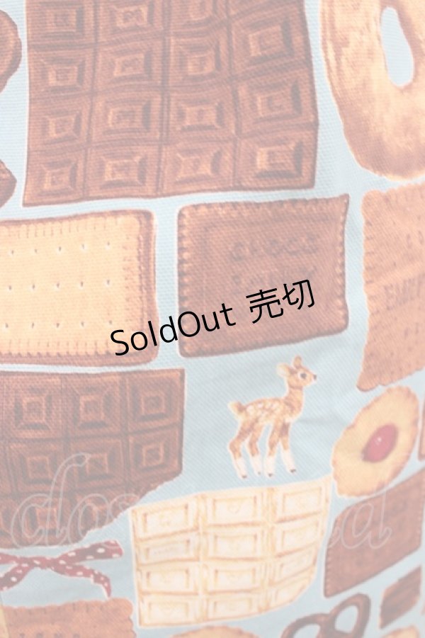 画像3: Emily Temple cute / ビスケット＆チョコノースリーブワンピース  サックス H-25-10-11-034-ET-OP-KB-ZH (3)