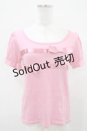 画像: Emily Temple cute / ダブルリボンパフトップス  ピンク H-25-10-11-008-ET-TO-KB-ZH
